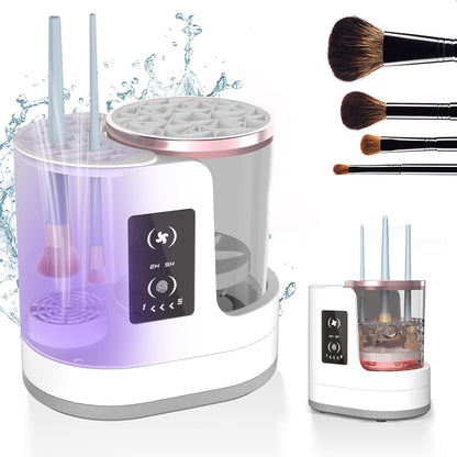 Nettoyeur électrique rechargeable pour pinceaux de maquillage Outil de nettoyage pour pinceaux de maquillage Support de nettoyage automatique pour pinceaux de maquillage