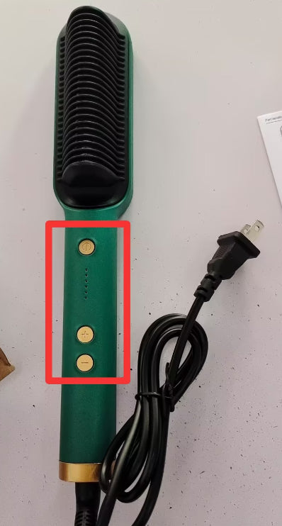 Nouveau fer à lisser 2 en 1 Peigne chauffant Fer à friser à ions négatifs Brosse électrique à double fonction