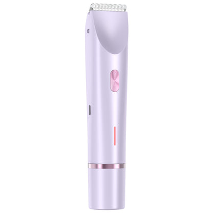 Rasoir 2 en 1 pour femmes à double tête, tondeuse pour poils pubiens, rasoir électrique, utilisation humide ou sèche, poils du corps