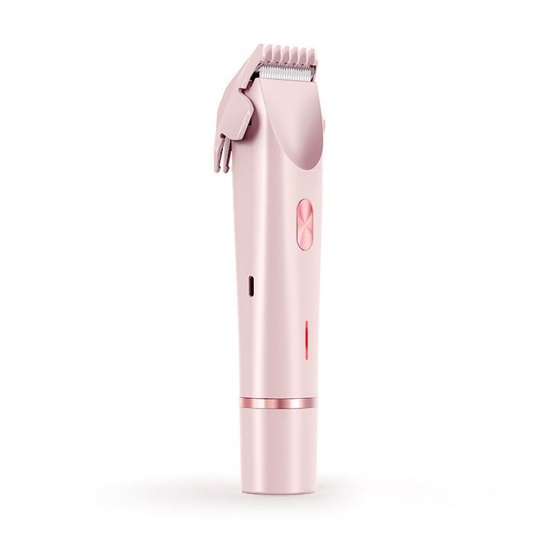 Rasoir 2 en 1 pour femmes à double tête, tondeuse pour poils pubiens, rasoir électrique, utilisation humide ou sèche, poils du corps