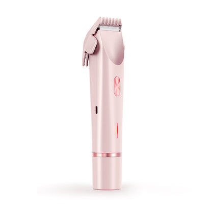 Rasoir 2 en 1 pour femmes à double tête, tondeuse pour poils pubiens, rasoir électrique, utilisation humide ou sèche, poils du corps