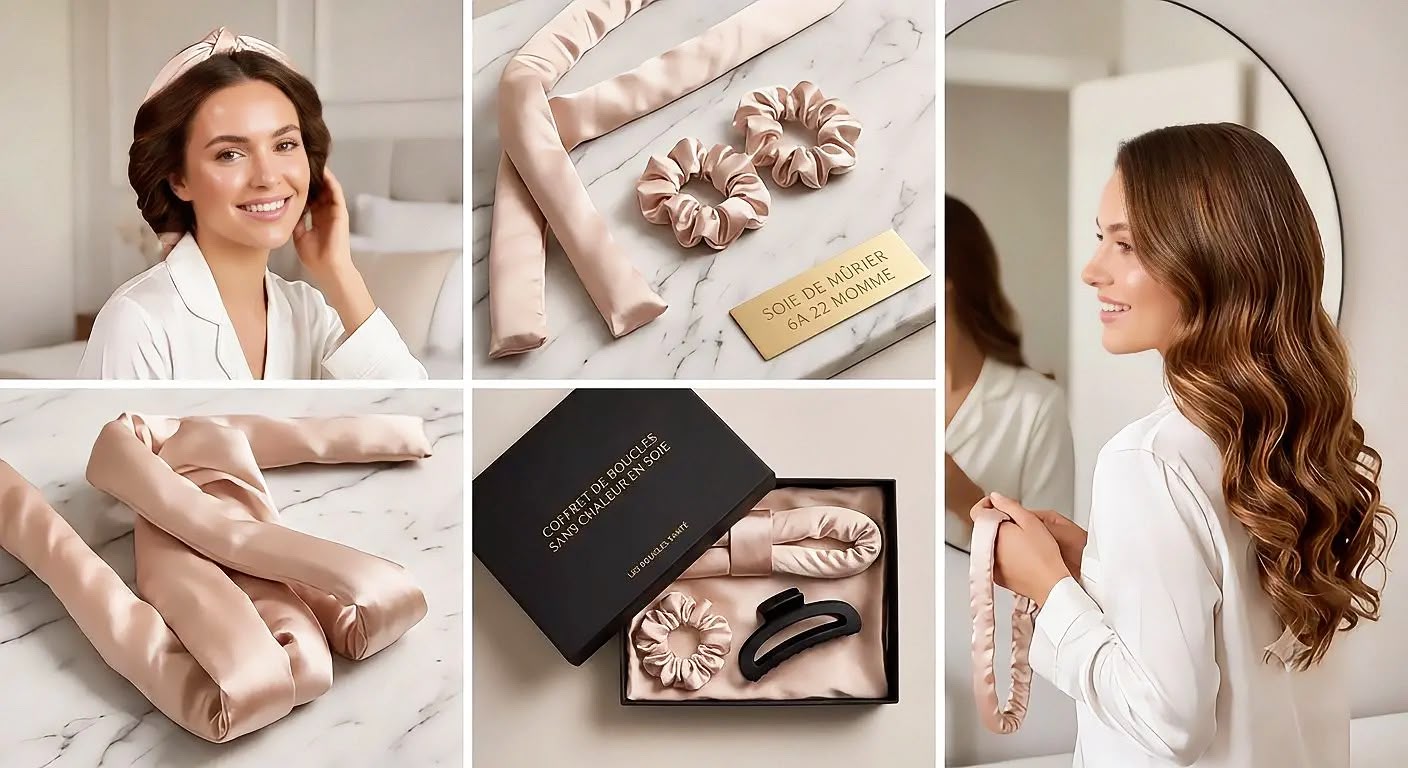 Bigoudis sans chaleur en soie (Heatless Curlers)