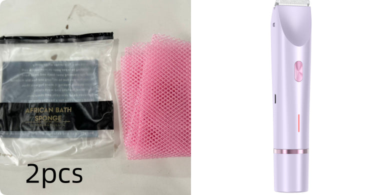 Rasoir 2 en 1 pour femmes à double tête, tondeuse pour poils pubiens, rasoir électrique, utilisation humide ou sèche, poils du corps