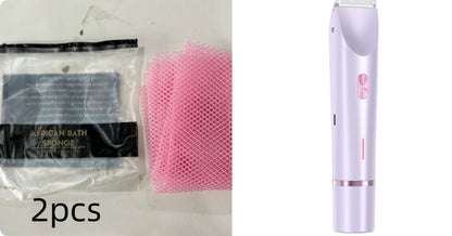 Rasoir 2 en 1 pour femmes à double tête, tondeuse pour poils pubiens, rasoir électrique, utilisation humide ou sèche, poils du corps